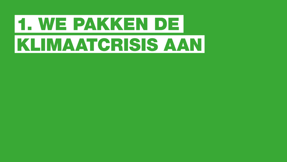 Titelkaart hoofdstuk 1 - We pakken de klimaatcrisis aan