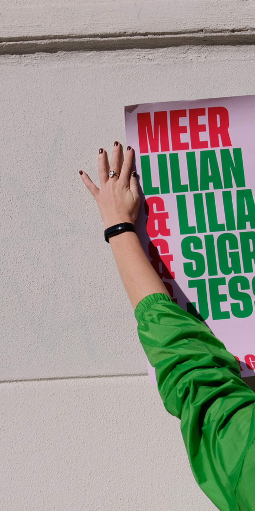 Poster van progressieve lijsttrekkers