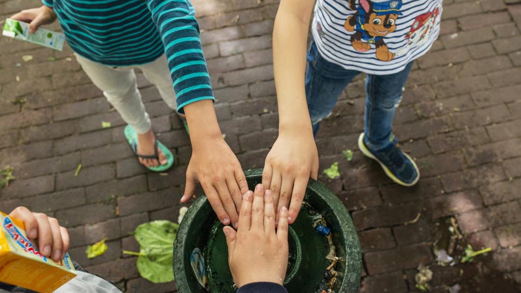 Handjes van kinderen