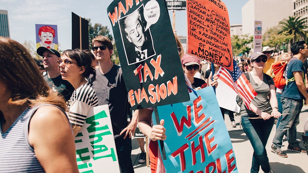 Belastingontwijking protest