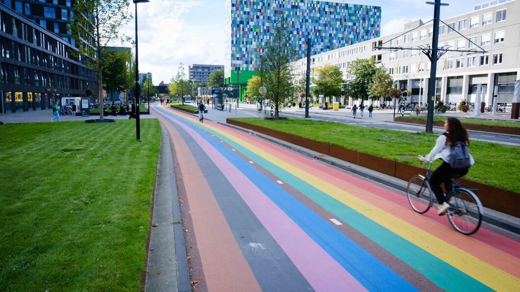 Regenboogfietspad
