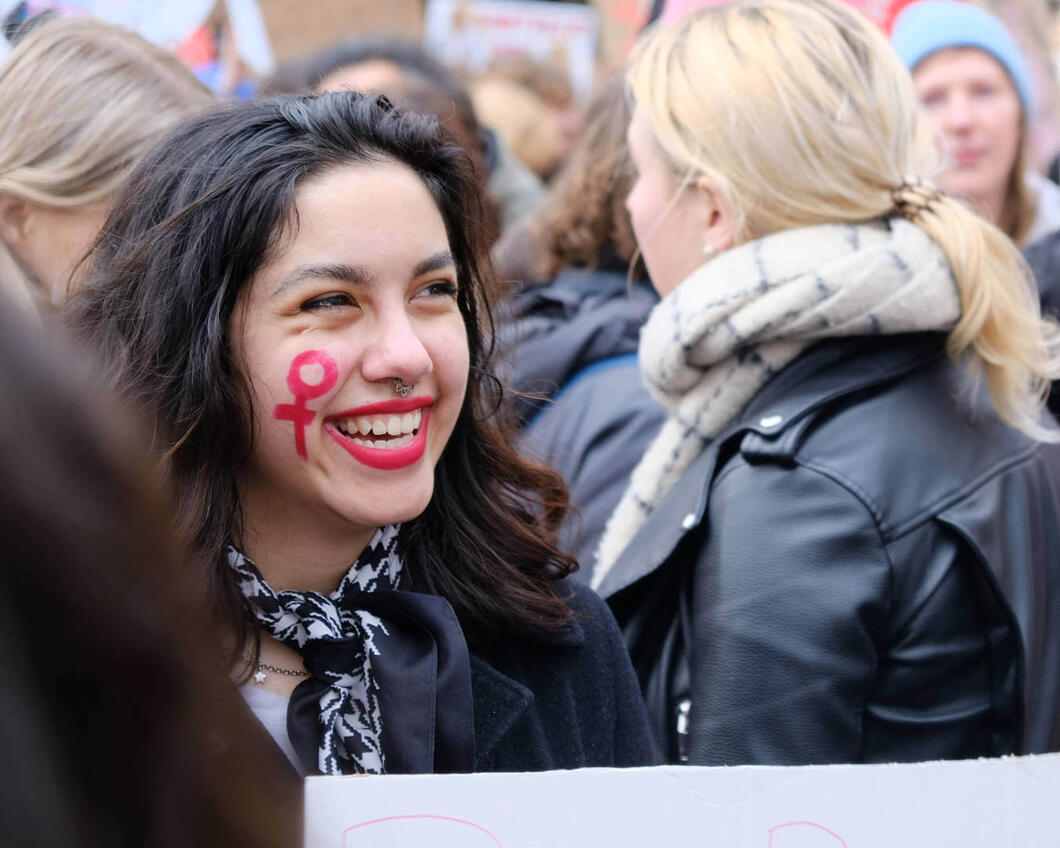 Demonstratie vrouwenrechten
