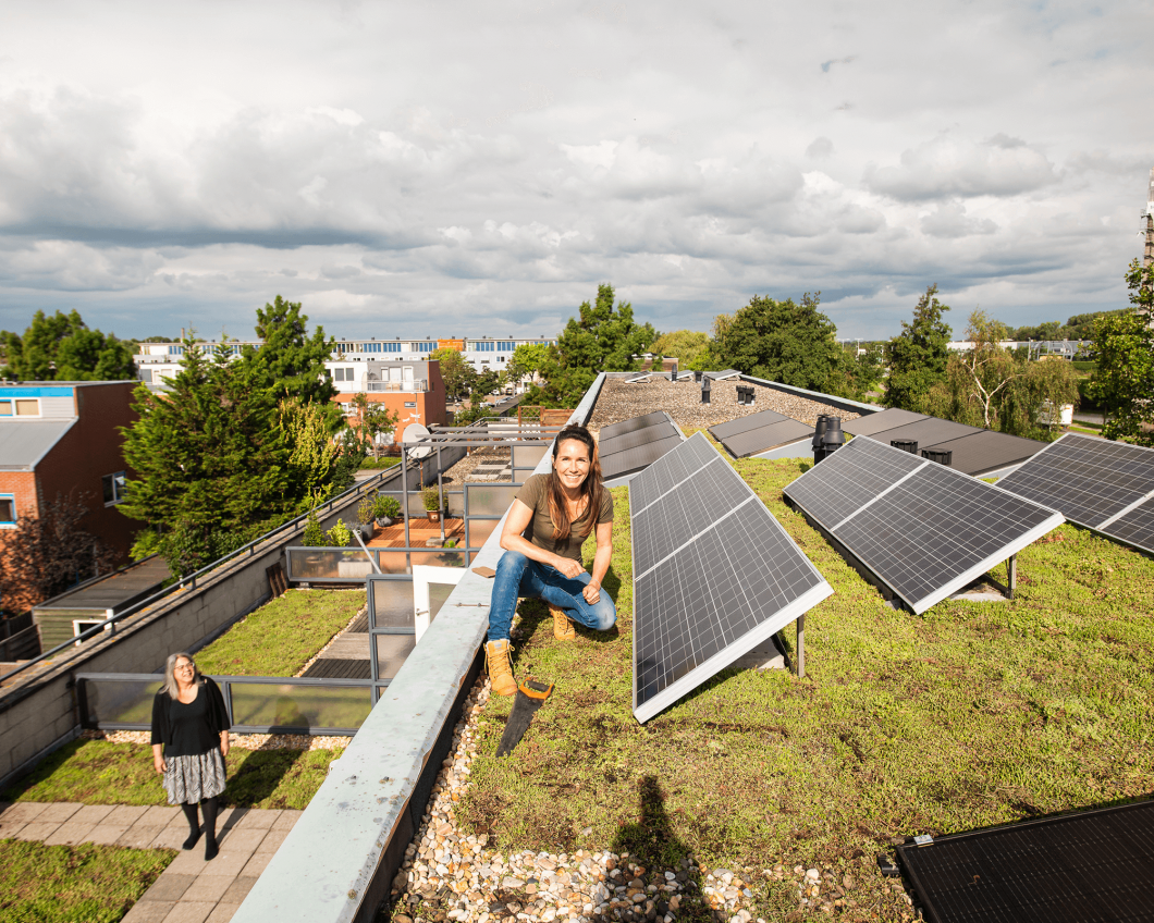 Huis met zonnepanelen