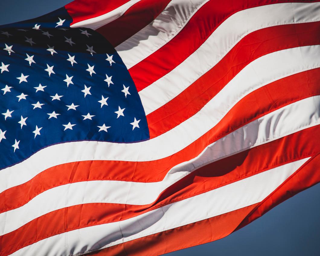 Wapperende Amerikaanse vlag