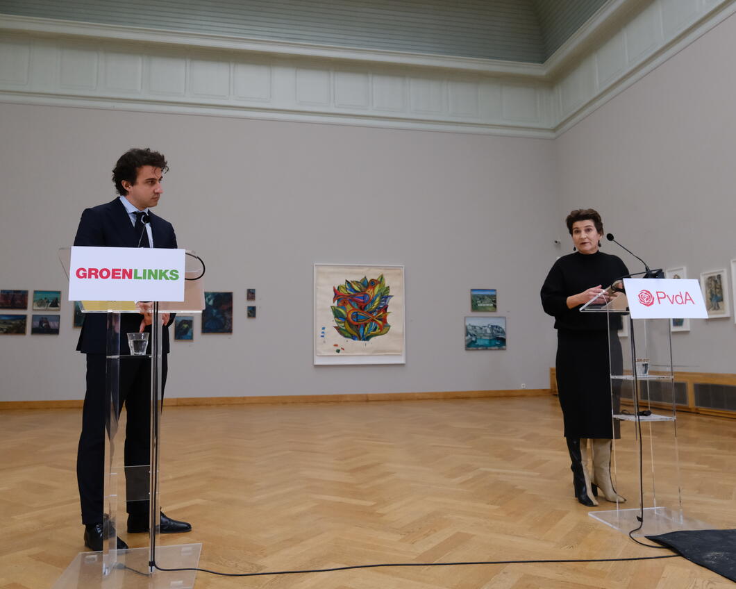 Jesse Klaver en Lilianne Ploumen