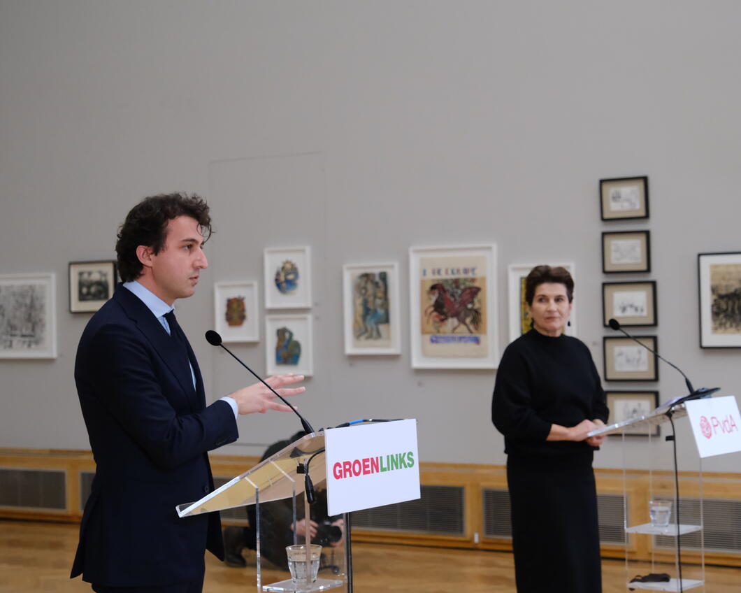 Jesse Klaver en Lilianne Ploumen