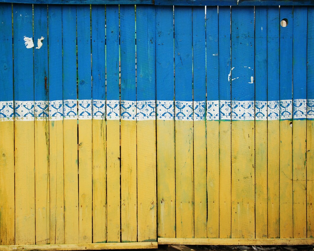 Hekje met Oekraïense kleuren