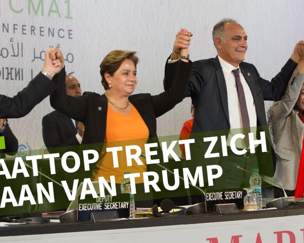 Klimaattop trekt zich niks aan van Trump