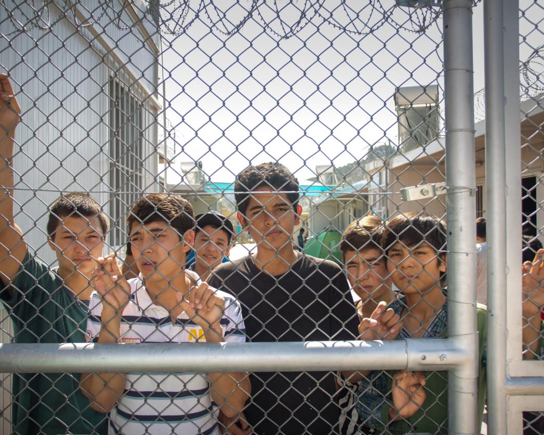 Vluchtelingenkamp Moria op Lesbos