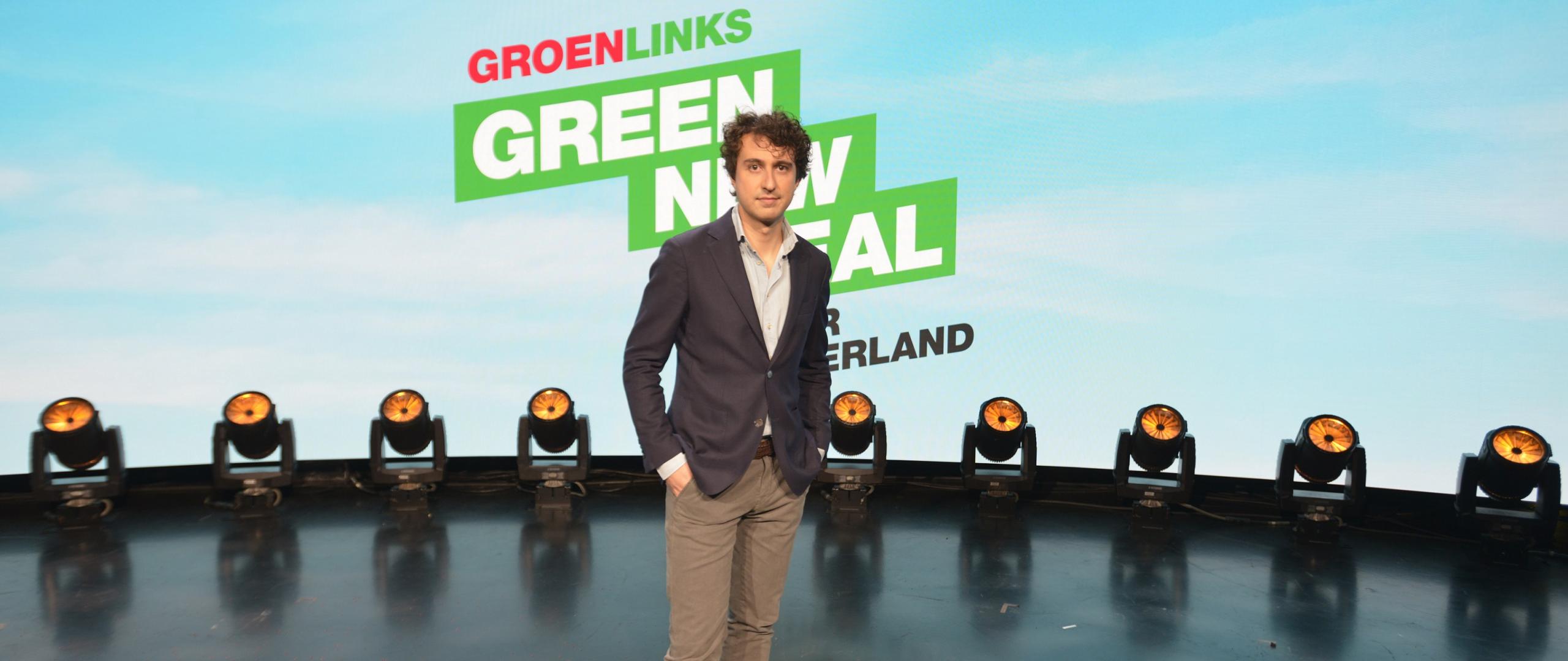Jesse Klaver tijdens presentatie Green New Deal NL