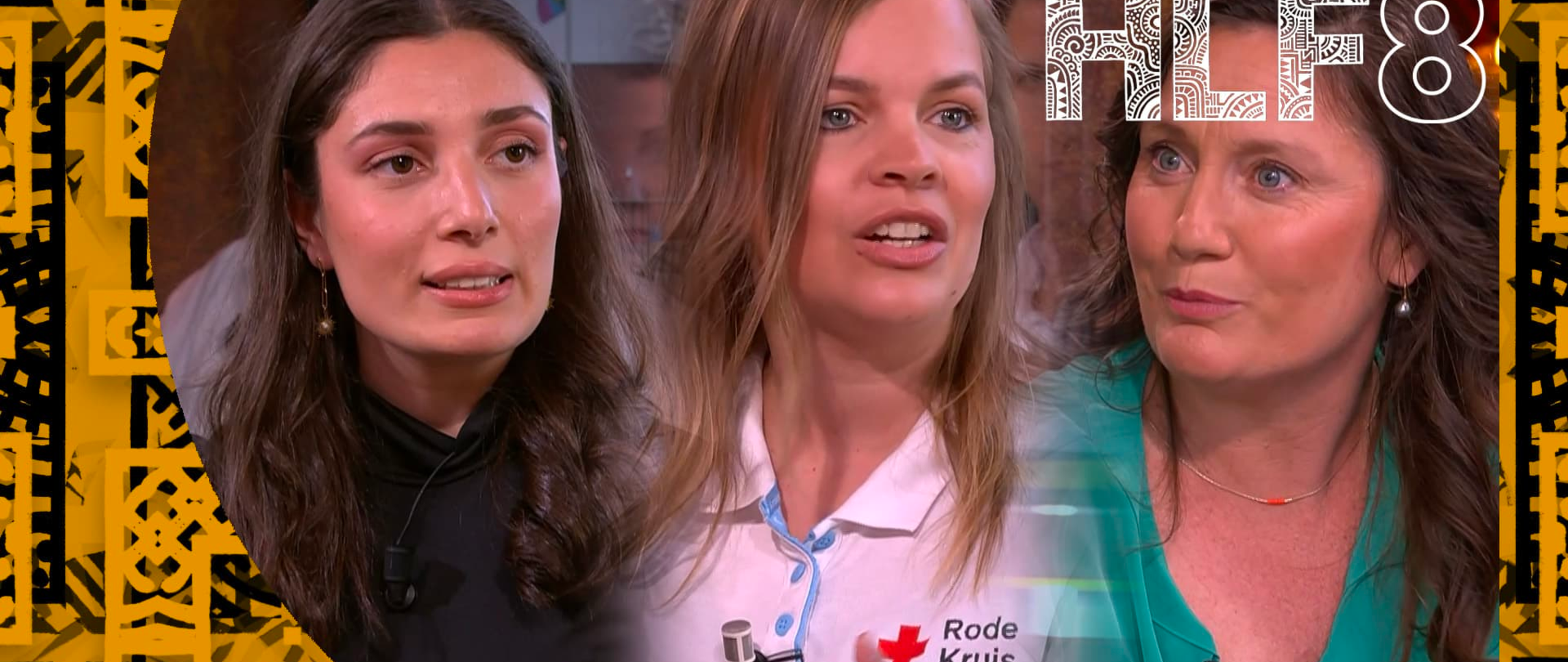 Suzanne Kröger bij de talkshow HLF8