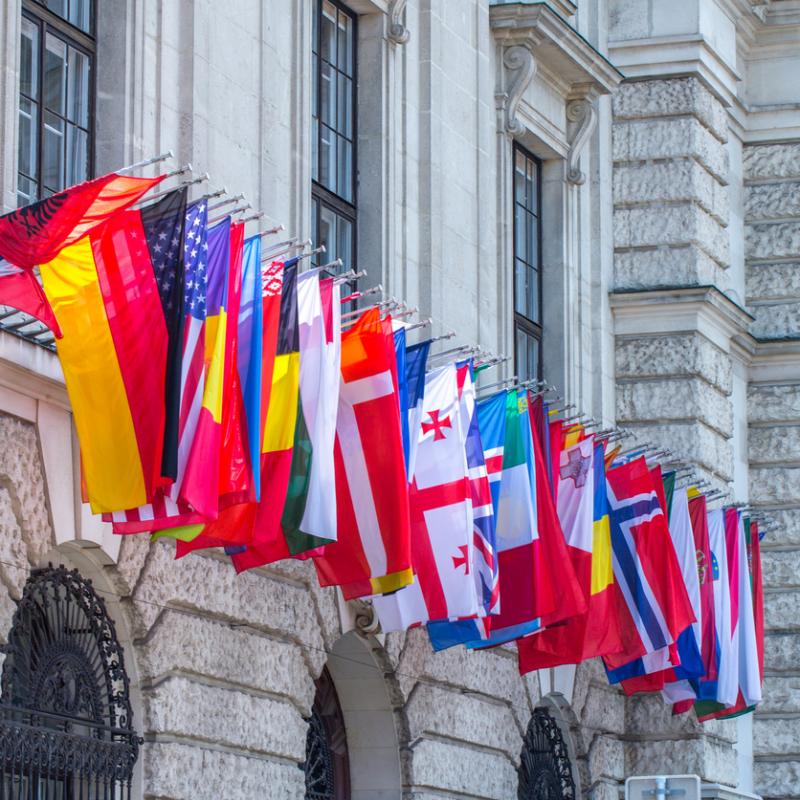 Vlaggen van verschillende landen