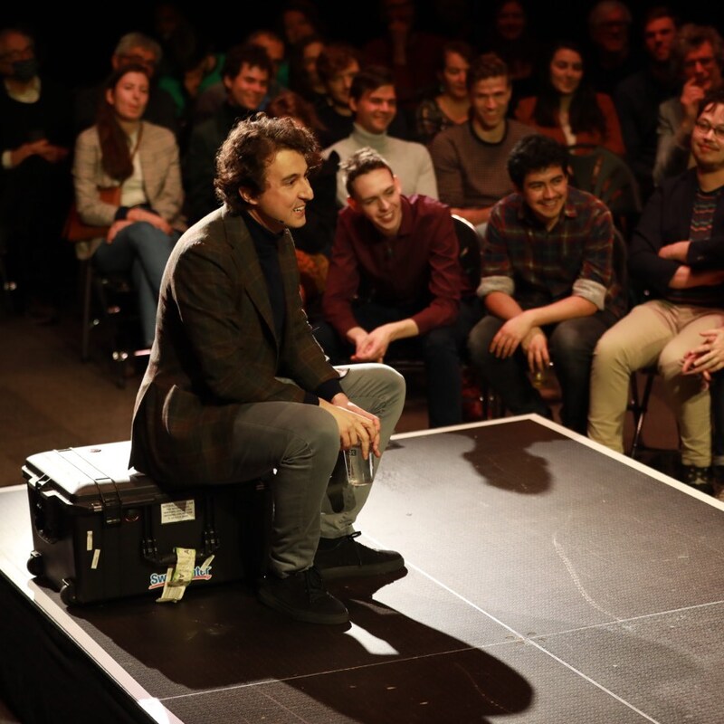 Jesse Klaver bij een Meetup in Den Haag