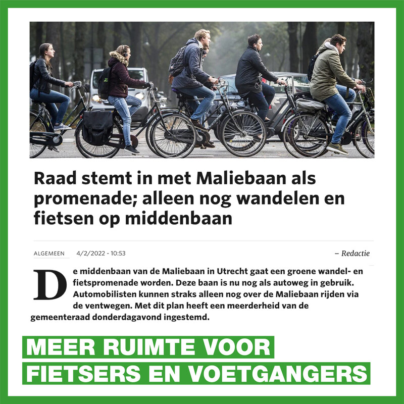 nieuwsartikel maliebaan
